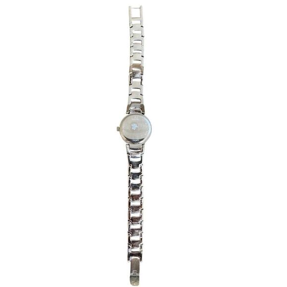 Caravelle by Bulova Women's Two-Tone Stainless Steel Silver Diamond Watch - Picture 7 of 10